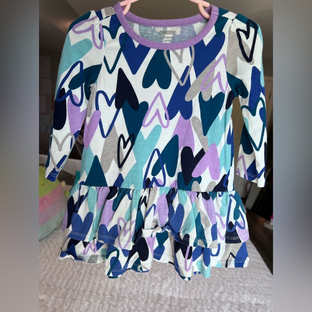 Gymboree Toddler Girls Heart Dress Size 12-18M